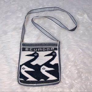 RIO ECUADOR Knit Mochila Bag Crossbody Duck Swan
